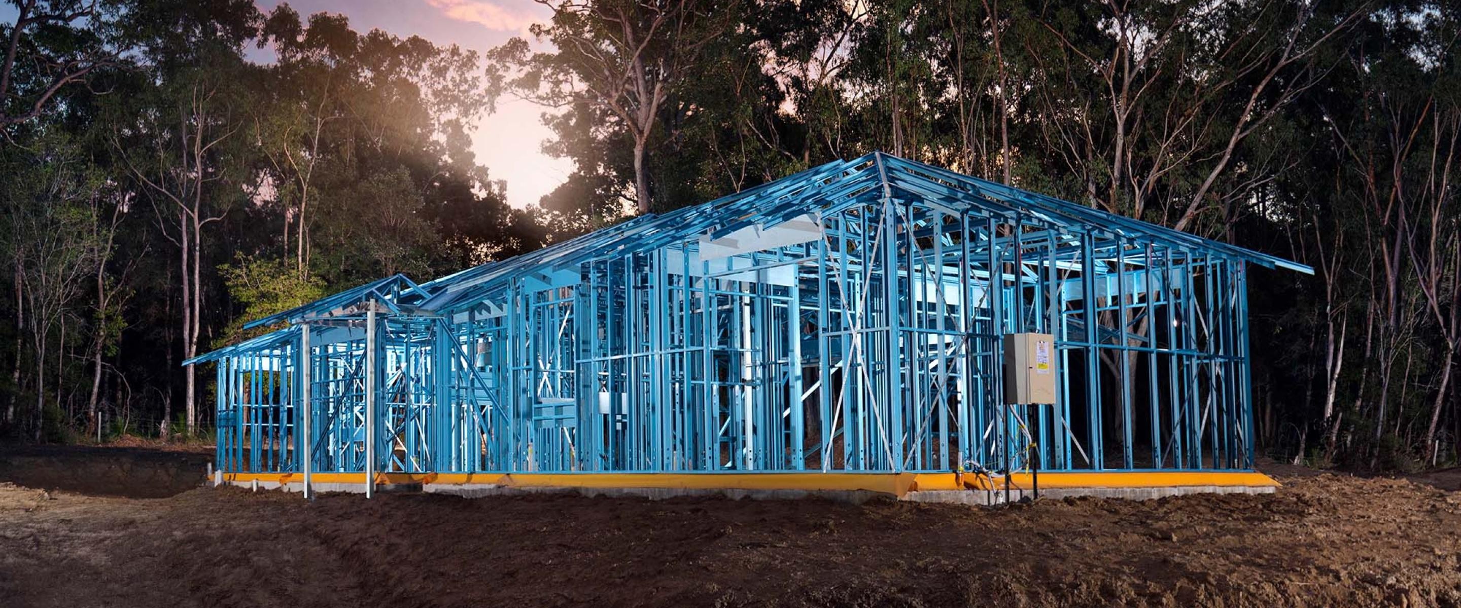 Ausmar Homes, Sunshine Coast use house frames made from TRUECORE<sup>®</sup> steel provided as a standard inclusion.