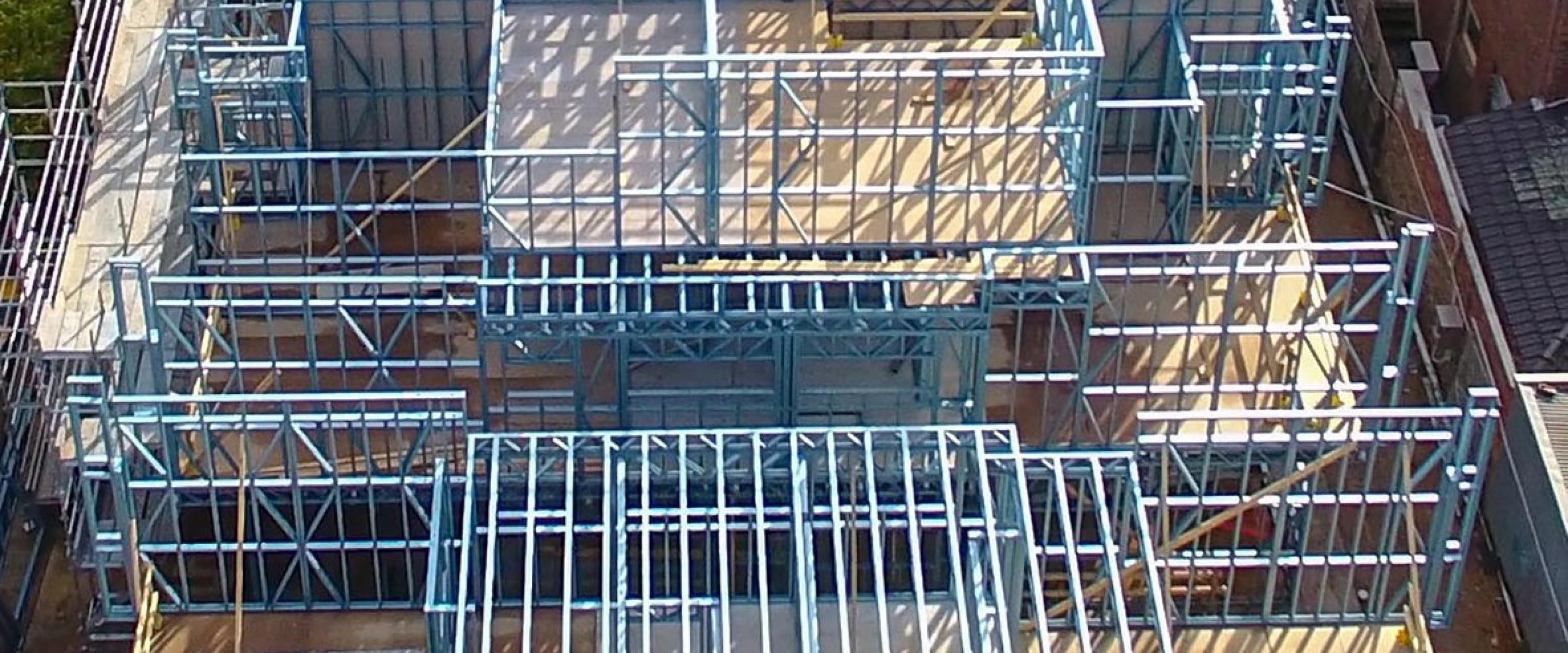 Framing made from TRUECORE® steel helped to reduce the build time on a tight site for the Hawthorn Townhouse development.