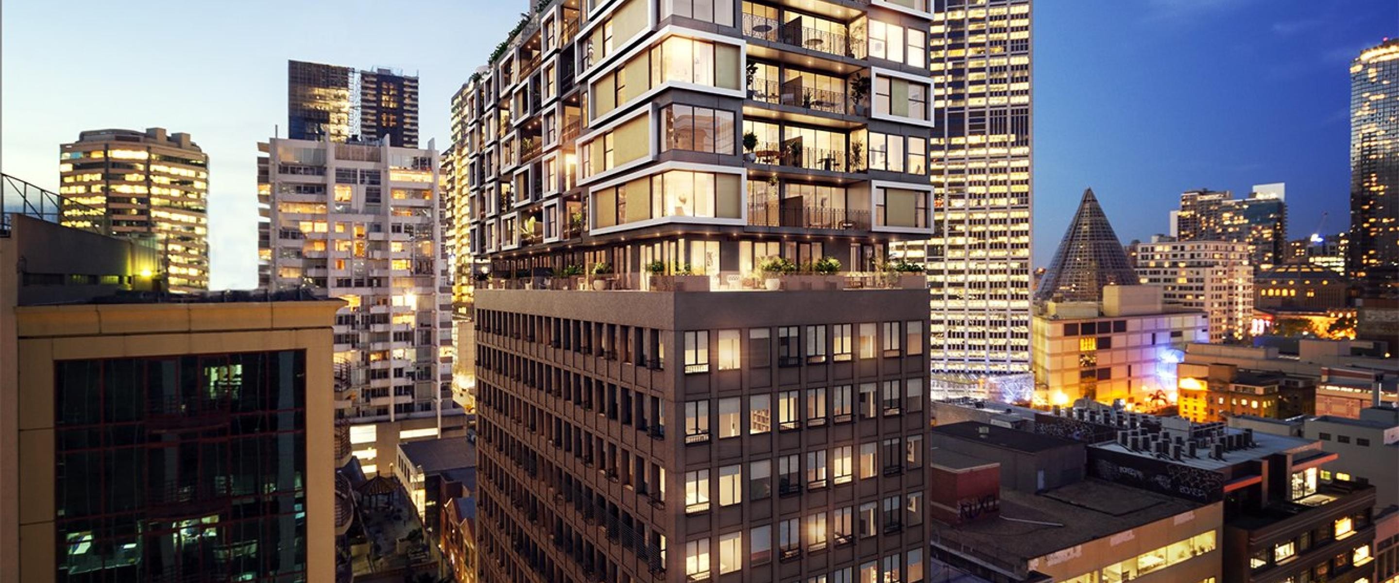Lonsdale Apartment Building project - an old 12-storey building in Melbourne - Framing made from TRUECORE® steel.
