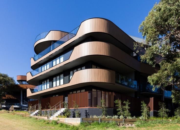 Prefabricated with engineered precision, this project showcases the design versatility of LGS framing made from TRUECORE® steel.