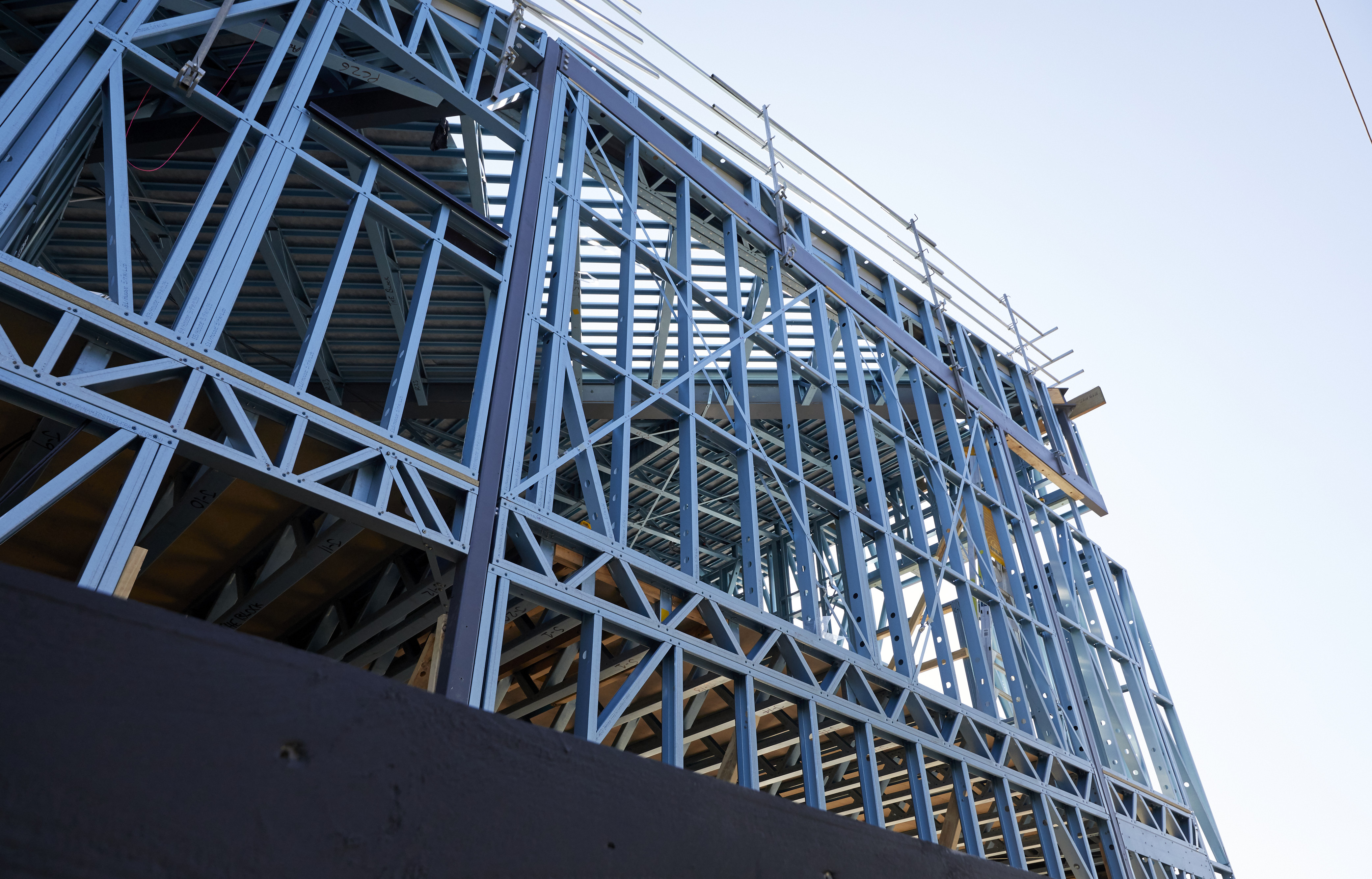 Building with framing made from TRUECORE® steel