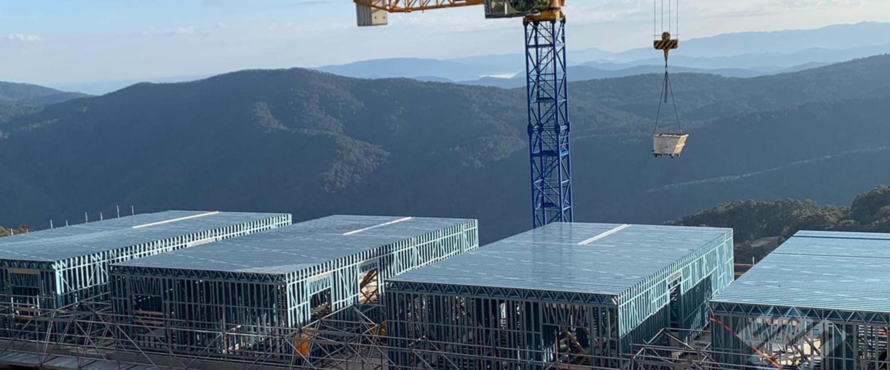 Frames made from TRUECORE® steel, apartments at Mount Buller, Victoria